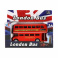 Autobus Londýn, červený patrový 12cm
