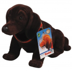 Pes s kývací hlavou tmavě hnědý 27 cm