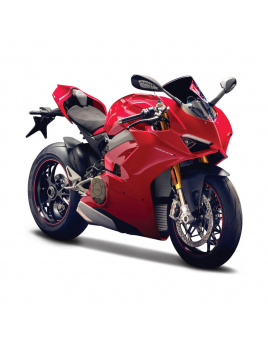 Burago Kovový model motorky Ducati Panigale V4 1:18 červená