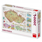 Dino Puzzle Mapy české republiky 2000 dílků
