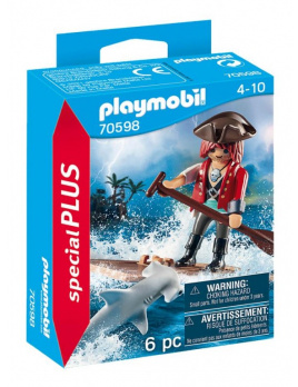 Playmobil 70598 Pirát na voru se žralokem kladivounem