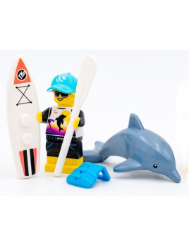 LEGO® 71029 Minifigurka Surfařka s delfínem
