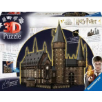 Ravensburger11550  Puzzle 3D Harry Potte: Bradavický hrad - Velká síň (Noční edice)