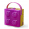 LEGO® Svačinový box s rukojetí průsvitná fialová