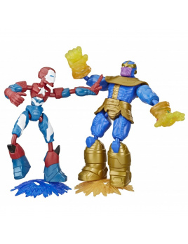 Hasbro Avengers figurka Bend and Flex duopack IRON PATRIOT vs THANOS