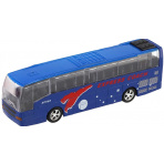 Autobus kovový se světlem a zvukem 16 cm modrý