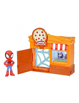Hasbro Spiderman SPIDEY AND HIS AMAZING FRIENDS City Blocks Spidey a pizzere