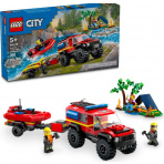 LEGO® CITY 60412 Hasičské auto 4x4 a záchranný čln