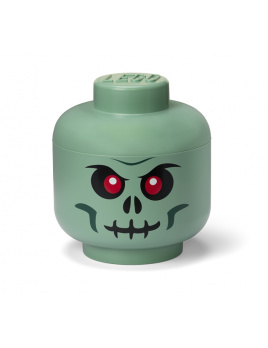 LEGO® Box hlava Kostlivec zelený velikost L