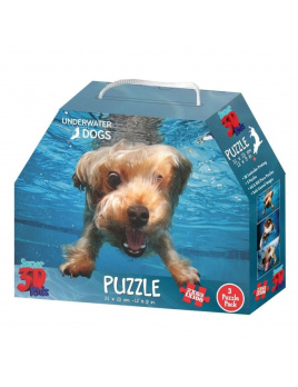 3D Puzzle Pejsci pod vodou 3v1