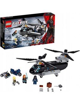 LEGO Super Heroes 76162 Čierna vdova a naháňačka vo vrtulníku