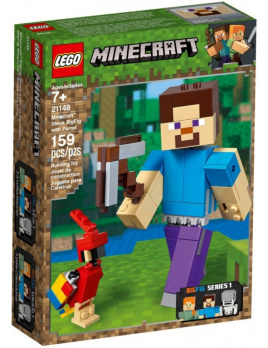 LEGO Minecraft 21148 Veľká figurka: Steve s papagájom