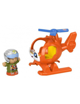 Mattel Fisher Price Little People Oranžový vrtulník, GTT72