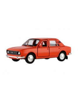 Auto Welly Škoda 105L oranžová 1:34