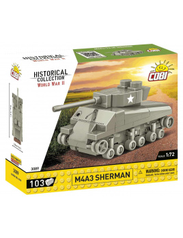 Cobi 3089 Tank Sherman M4A3, 1:72