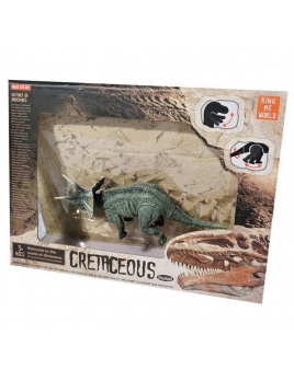 Cretaceous TRICERATOPS s pohyblivými končetinami 16 cm