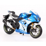 Burago Kovový model motorky Suzuki GSX-R1000 R 2021 1:18 modrostříbrná