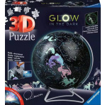 Ravensburger 11544 Puzzle-Ball Svítící globus: Hvězdná obloha 190 dílků