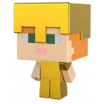Mattel MINECRAFT Mini MOB hlava ALEX ve zlatém brnění, HDV96