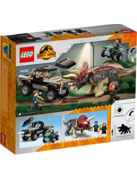 LEGO Jurassic World 76950 Útok triceratopsa na pick-up