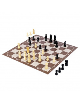 Spin Master Klasické dřevěné šachy modré