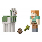 Mattel Minecraft  8 cm figurka dvojbalení ALEX a LLAMA, HLB30