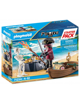 Playmobil 71254 Starter Pack Pirát s člunem