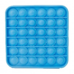 Bubble pops - Praskající bubliny silikon antistresová hra čtverec modrý