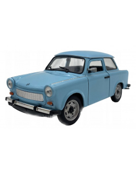 Kovový model Trabant 601 bledě modrý 1:24