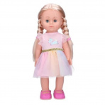Wiky Eliška chodící a zpívající panenka 41 cm, růžové šaty