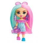 Mattel Barbie® Extra Mini minis! Dívka s růžovo mátovými vlasy, HPH21