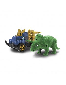NIKKO Truck a dinosaurus Triceratops zelený