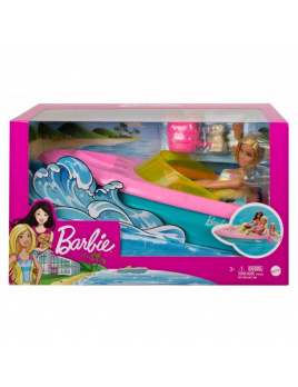 Barbie Čln s bábikou a psíkom, Mattel GRG30