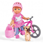 Panenka Evička s bicyklem