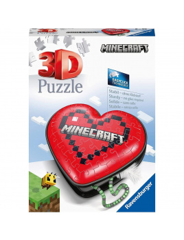 Ravensburger 11285 Puzzle 3D Srdce Minecraft 54 dílků