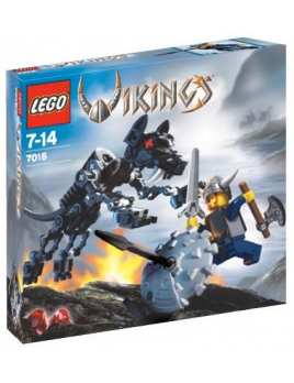 LEGO Viking 7015 Warrior Challenges the Fenris Wolfe