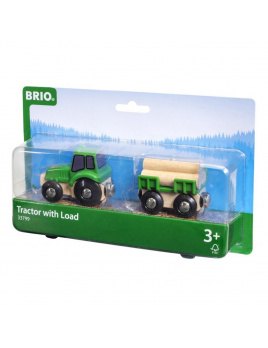 BRIO 33799 Traktor s přívěsem a nákladem