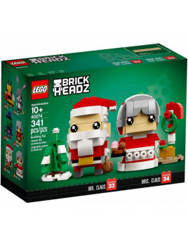 LEGO BrickHeadz 40274 Pán a Pani Santa Clausovi