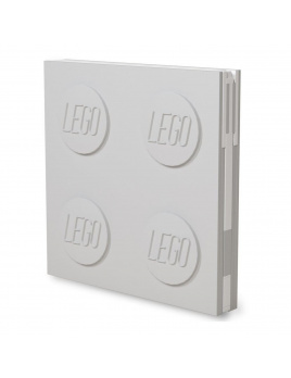 LEGO® Zápisník s gelovým perem jako klipem - šedý