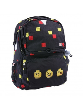 LEGO® Faces Black Freshmen - školní batoh