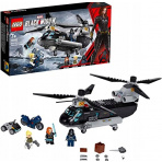 LEGO Super Heroes 76162 Čierna vdova a naháňačka vo vrtulníku