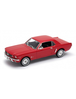 Kovový model 1:24 Ford Mustang Coupe 1964-1/2 červený