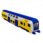 Vlak kovový model modro-žlutý