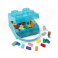 LEGO® Svačinový box s rukojetí průsvitná modrá