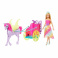 Mattel Barbie Princezna v kočáru a pohádkový kůň Dreamtopia, GJK53