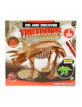 Archeologické tesání Triceratops svítící