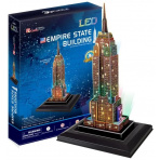CubicFun - Puzzle 3D Empire State Building s LED světlem - 38 dílků