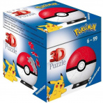 Ravensburger 11256 Puzzleball Pokémon Pokéball 54 dílků
