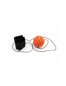 Míček vracející se basketball oranžový 6 cm