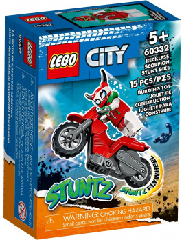 LEGO City 60332 Škorpiónova kaskadérska motorka